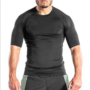 T-shirt de compression à manches longues respirant, antibactérien, à séchage rapide, sans couture, OEM personnalisé, haute qualité, pour hommes, MMA - Product Image 1