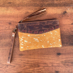กระเป๋าหนังวัวมีซิปอเนกประสงค์สำหรับผู้หญิงกระเป๋าเงินหนังแท้แฟชั่นใส่บัตรกระเป๋าสตางค์สำหรับผู้หญิง - Product Image 2