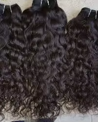 Extensions de cheveux naturels noirs bouclés, double trame, vierges Remy, décolorés, couleur indienne, mèches simples, cheveux en vrac 100g - Product Image 2