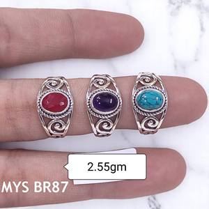 925 Sterling <b>Silver</b> Oval Turquoise Gemstone Vintage Statement <b>Ring</b> Handmade Bohemian Jewelry Fine Jewelry Bezel <b>Set</b> For Women - Product Image 1