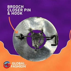 Broche traditionnelle écossaise pour kilt, motif écossais, avec motif de distilleur, finition laiton antique, 2026 - Product Image 6