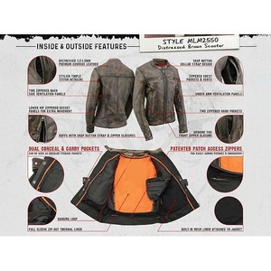 แจ็คเก็ตมอเตอร์ไซค์หนังสีน้ำตาลแบบมีรูระบายอากาศสำหรับผู้หญิง SAMROZ SPORTS - Product Image 3