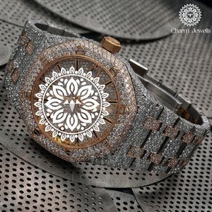 Charm_Jewells Luxury Men's Stainless Steel <b>Watch</b> 42mm Tonneau Case <b>Mechanical</b> Movement Sapphire Crystal Analog Dial - Product Image 1