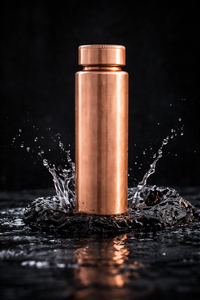 ขวดน้ำทองแดงลายเพชรแบบโบราณ ขนาด 32 ออนซ์ ป้องกันการรั่วซึม ใช้กับเครื่องล้างจานและไมโครเวฟได้ ปรับแต่งได้ - Product Image 4