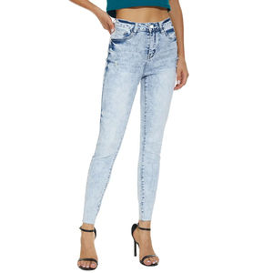 Pantalones Vaqueros de Mujer a la Moda, Corte Ajustado, Cintura Alta, Algodón Cómodo, Pantalones Casuales con Estampado Personalizado - Product Image 5