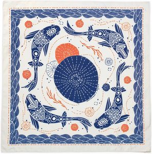 Bandana carrée imprimée, accessoire de mode multifonctionnel, style décontracté toutes saisons, tissu polyester. - Product Image 6