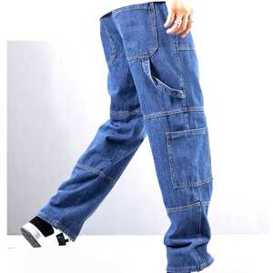 Jeans en denim slim pour hommes en gros, impression de logo personnalisé, pantalons en denim à prix abordable, service OEM - Product Image 2