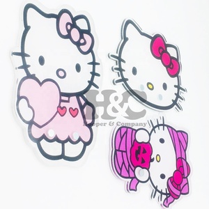 Azulejo acrílico para pestañas de Hello Kitty al por mayor, bajo pedido mínimo, placa para pestañas, corazón rosa, azulejo para pestañas de Hello Kitty, imán sostenible, logotipo de visón - Product Image 5