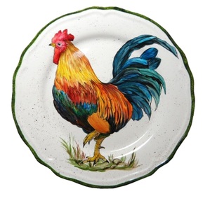 Bandeja de Hierro Esmaltada Hecha a Mano, con Diseños Ilustrados, para Mesa de Comedor, Práctica para Servir, Patrón Personalizado - Product Image 1