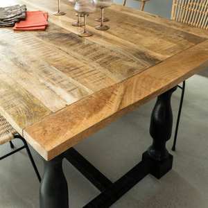 Table à manger Vandana Solace Lyra en bois de manguier - Product Image 3