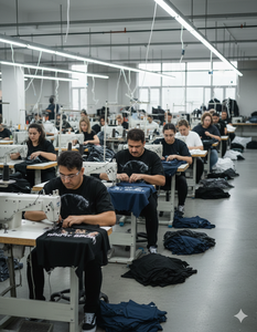 เสื้อยืดแห้งเร็ว ลูกค้าต้องการมากที่สุด งานสกรีนโลโก้ด้วยคริสตัลแบบกำหนดเอง เสื้อผ้าสตรีทแวร์ ดีไซน์สวยที่สุด เสื้อยืดทรงครอปแบบบ็อกซี่ - Product Image 2