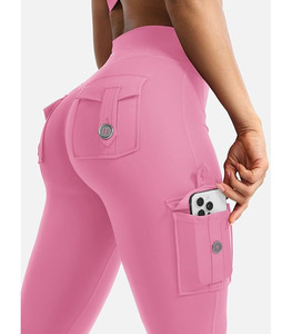 2025 New Arrival Women's Yoga <b>Leggings</b> Elastic Waist Casual Breathable Quick Dry Gym Workout Wear Customized Color Logo High - Product Image 2