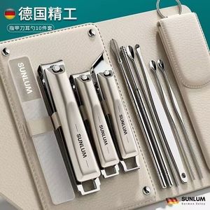 Sunlum <b>Nail</b> Clipper <b>Set</b> 10pcs Stainless Steel Manicure Tools For Home Use - Product Image 2
