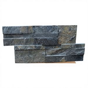 Revêtement mural extérieur en quartzite vert Zeera résistant aux acides, surface fendue, empilage à sec, pour hôtel, vente directe d'usine - Product Image 1