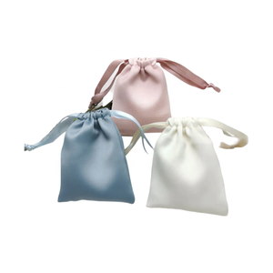 Sacs de maquillage élégants à glissière en toile de coton 2024 écologique avec emballage cadeau de couleur et de logo personnalisé - Product Image 3