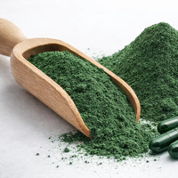 Poudre de spiruline de haute qualité 99% de qualité alimentaire, extrait d'algues, conteneur en plastique, bouteille, approvisionnement en vrac, industrie nutraceutique, exportation