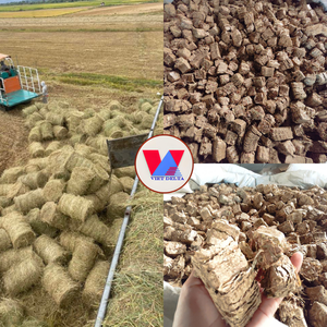 Pellets de Paja de Arroz de Baja Humedad, Esterilizados con Calor a 120 Grados, Alta Densidad, 2-4cm, Alimento para Animales, Rumiantes, Granjas Lecheras - Product Image 2