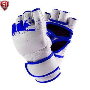 ถุงมือฝึกซ้อมแบบครึ่งนิ้ว PU ยี่ห้อ SUMROOS INDUSTRY สำหรับ MMA มวย และศิลปะการต่อสู้อื่นๆ ปรับขนาดได้ด้วยแถบตีนตุ๊กแก - สามารถปรับแต่งได้ - Product Image 5