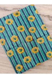 Tela de algodón reutilizable con estampado floral ecológico, diseño personalizado, estampado a mano, proveedor de pedidos al por mayor. - Product Image 4