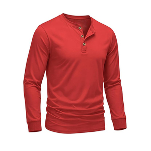 T-shirt à manches longues en coton personnalisé avec logo, col rond, lourd, confortable et doux pour homme - Product Image 4