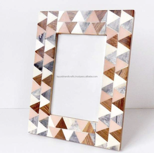 Cadre photo étanche en résine d'os de style rustique de haute qualité, cadeau de mariage moderne, taille personnalisable, nouveau design tendance - Product Image 2