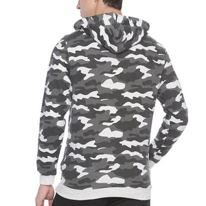 Sweat-shirt à capuche camouflage pour homme, coupe classique, décontracté, pour l'automne, imprimé, poche avant, 100% polyester, tissu French Terry - Product Image 5