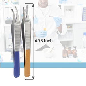 ชุดคีมผ่าตัดอัดสัน 2 ชิ้น คุณภาพพรีเมียม เกรดทางการแพทย์ ทำจากเหล็กกล้าไร้สนิม 11 นิ้ว แบบตรงและแบบโค้ง พร้อมรหัสสี  แบบใช้มือ สีน้ำตาล - Product Image 6