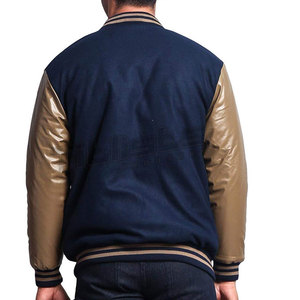 Premium Quality Customized Logo Leather Sleeves <b>Letterman</b> <b>Jacket</b> Fashion Clothing Long Sleeves Leather Sleeves <b>Letterman</b> <b>Jacket</b> - Product Image 6