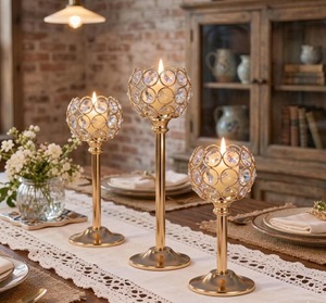 Portavelas Metálico Ecológico de Fábrica Directa para Decoración Moderna del Hogar, Bodas y Eventos Navideños, Disponible en Grandes Cantidades - Product Image 2