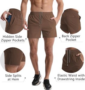 Men's Running Breathable Workout Gym Athletic <b>Shorts</b> Woven Fitness Custom Logo 5 Inch Casual Man Sportswear <b>Shorts</b> - Product Image 3