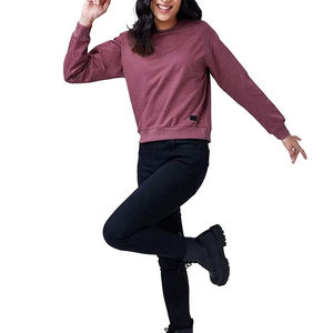 Suéter de Otoño para Mujer de Alta Calidad, Tejido de Punto, Color Sólido, Algodón, Venta al Por Mayor - Product Image 2