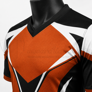 Maillot de football personnalisé, tenue d'équipe, maillot de sport à manches courtes, 100% polyester, respirant, séchage rapide, unisexe, OEM ODM, vente en gros - Product Image 6