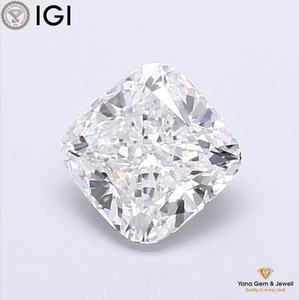 เพชรทรงคุชชั่น พร้อมใบรับรอง IGI น้ำหนัก 3.00 กะรัต ความสะอาด VS1 สี D เพชร CVD ผลิตในห้องปฏิบัติการ สำหรับจี้โซลิแทร์สุดหรู - Product Image 1