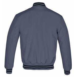 Chaqueta de Lana de Manga Larga Estilo Béisbol para Hombre, Chaqueta Varsity Lisa de Alta Calidad con Logotipo de tu Marca - Product Image 6