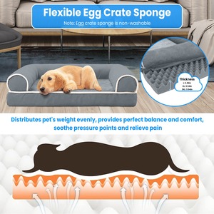 Letto per cani medio-grande lavabile e rimovibile copertura per animali domestici cuscino tappeto materasso per le razze più grandi - Product Image 1