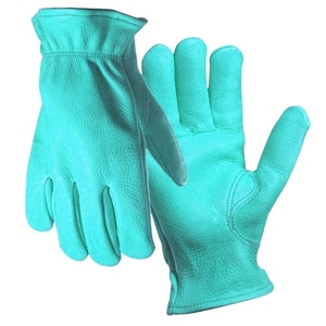 JNM SAFETY Top Grade Cowhide Grain Leather 11 oz Durable Driving <b>Gloves</b> Heavy Duty Soft Comfortable Abrasion Resistant Household - Product Image 4