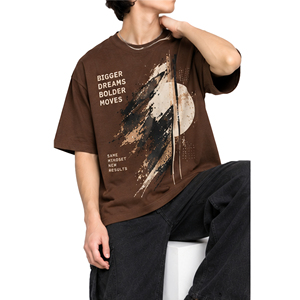 T-shirts pour hommes à imprimé graphique, coupe décontractée, t-shirts décontractés tendance - Product Image 4