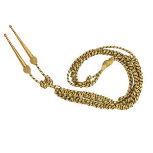 Aiguillette Cérémoniale Bleu Clair Tressée Synthétique Dorée, Accessoire de Robe, Cordon Uniforme Torsadé en Métal pour Vêtements Personnalisés - Product Image 2