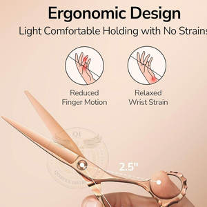 Ciseaux de coiffure professionnels en acier inoxydable de qualité supérieure, outil de précision haute performance pour barbier - Product Image 5