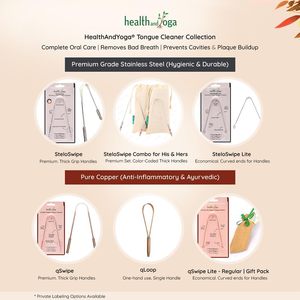HealthAndYoga Nouveauté : Nettoyeur de Langue en Cuivre Q Loop pour une Haleine Fraîche – Outil d'Hygiène Buccale Fabriqué en Inde – Exportateur - Product Image 6