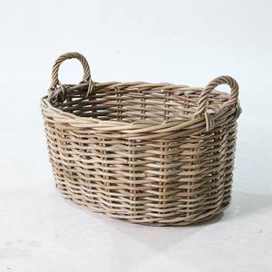 Panier en rotin rectangulaire ou rond fait main sur mesure, artisanat rustique tressé pour l'organisation, le rangement et la plantation d'arbres - Product Image 1