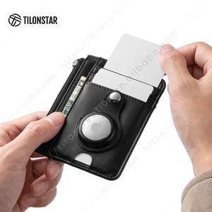 TILONSTAR TWM140 Portefeuille mince pour homme avec blocage Rfid Portefeuille mince minimaliste en cuir Porte-cartes pour étiquette aérienne - Product Image 3