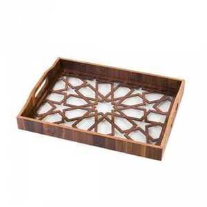 Modern Round Mirror Tray Gold Metal Geometric Wire Decorative Vanity Tray for Perfume Jewelry <b>Makeup</b> Skincare Display - Product Image 6