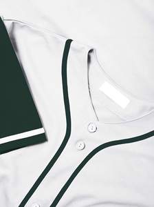 เสื้อเบสบอลแบบแห้งเร็ว พิมพ์ลายโลโก้ตามสั่ง ชื่อทีมและหมายเลข ออกแบบแฟชั่นสำหรับชุดกีฬา - Product Image 5