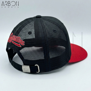 Gorra Snapback con Bordado 3D Sognatore, Gorra Trucker Premium Negra y Roja, Estilo Bicolor, Ropa Urbana, Venta al Por Mayor - Product Image 2