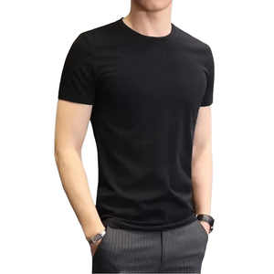 T-shirt uni de qualité supérieure pour hommes, décontracté d'été, en gros, coton écologique, doux, respirant, vêtements en vrac pour hommes - Product Image 6