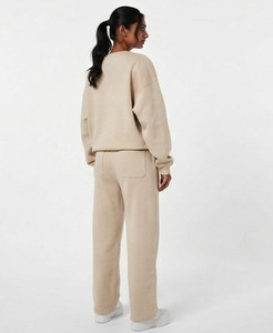 Ensemble de survêtement polaire imprimé délavé à l'acide pour homme, sweat à capuche et pantalon de jogging, deux pièces décontractées d'hiver à épaules tombantes - Product Image 5