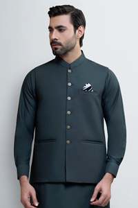 Salwar Kameez pour hommes avec gilet, vêtements indiens et pakistanais, tenue de mariage et de fête, tailles et couleurs personnalisées, design traditionnel sur mesure - Product Image 2