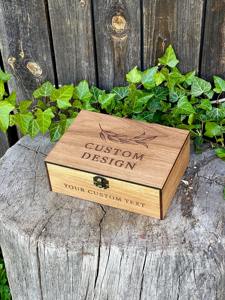 Caja de Madera Grabada con Láser Personalizada para Exportación Global, Caja de Madera Moderna Grabada con Láser, Caja de Joyería, Caja de Almacenamiento, Estuche de Regalo al por Mayor - Product Image 6