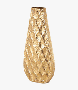 Florero de metal dorado de alta calidad superior Último diseño Venta caliente Floreros y macetas vintage a bajo precio - Product Image 1